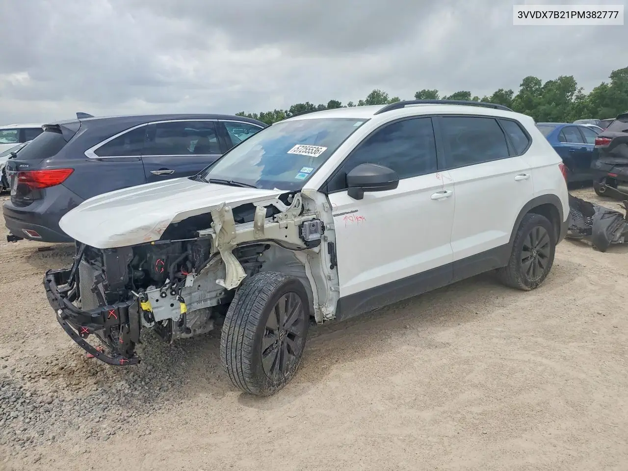 2023 Volkswagen Taos S VIN: 3VVDX7B21PM382777 Lot: 57255536