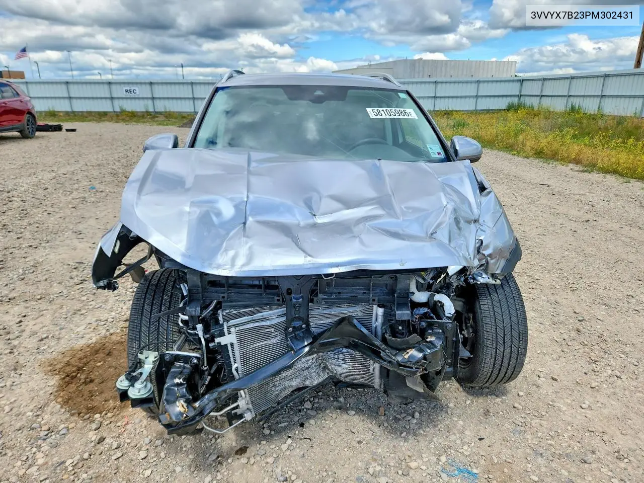 2023 Volkswagen Taos Se VIN: 3VVYX7B23PM302431 Lot: 58105986