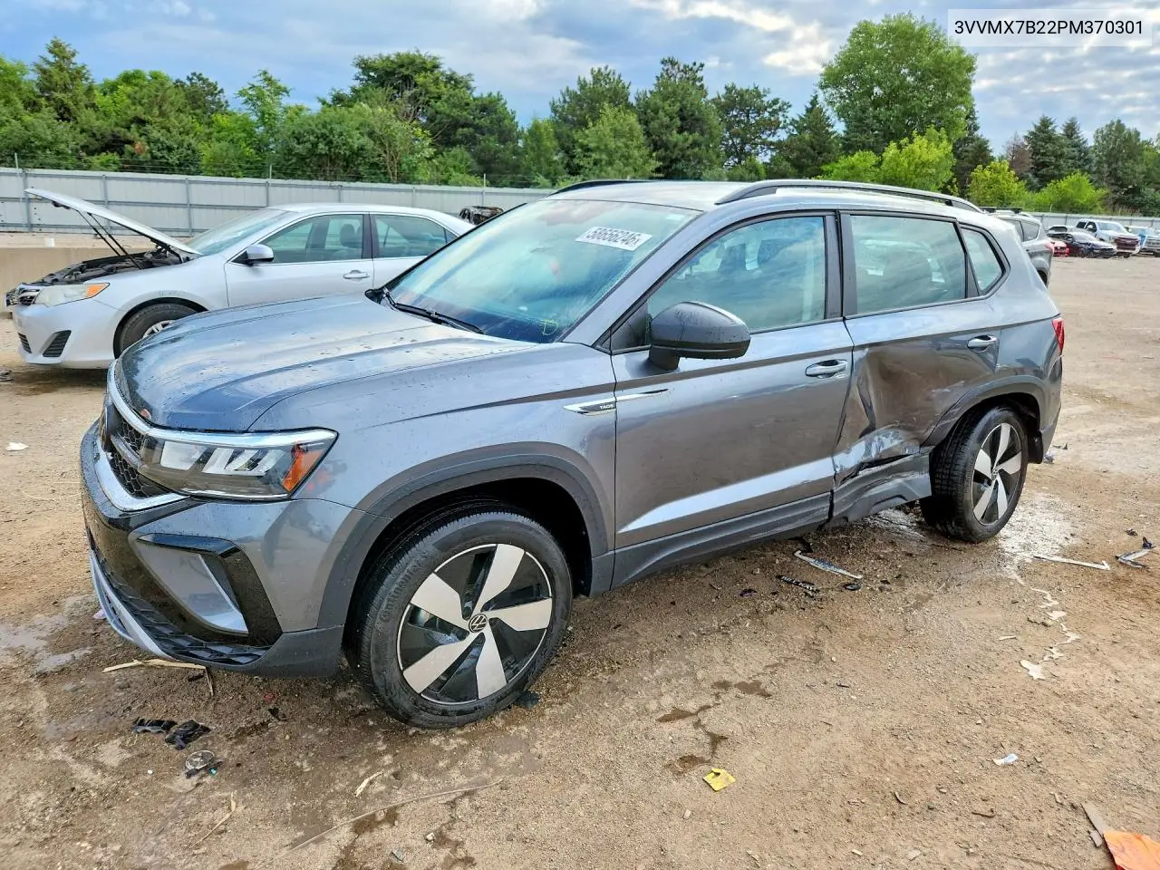 2023 Volkswagen Taos S VIN: 3VVMX7B22PM370301 Lot: 58656246