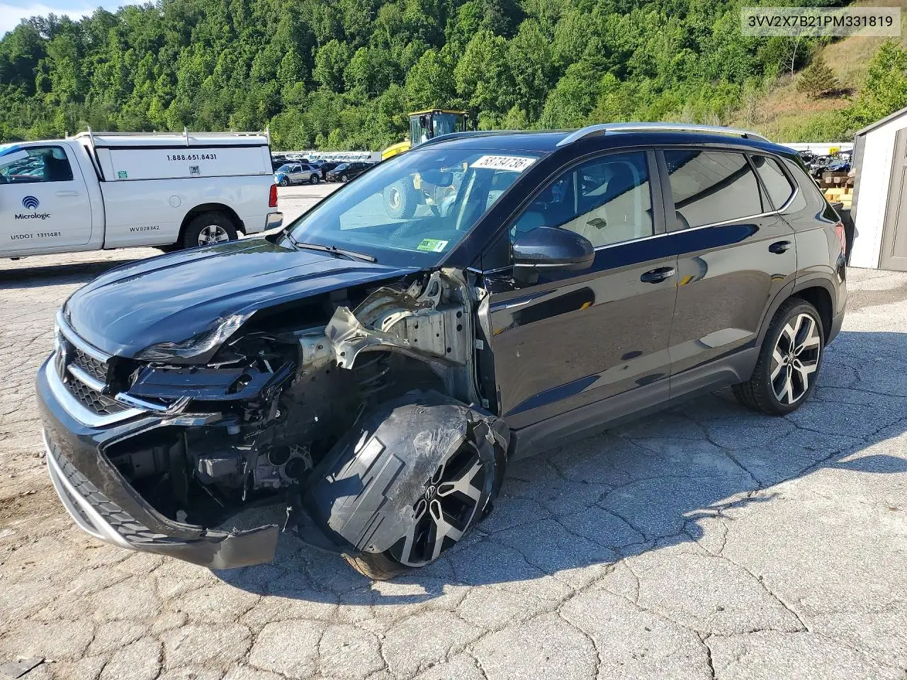 2023 Volkswagen Taos Sel VIN: 3VV2X7B21PM331819 Lot: 58734736