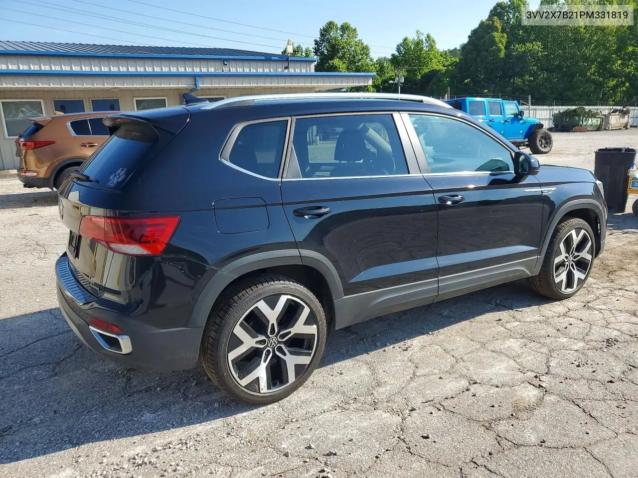 2023 Volkswagen Taos Sel VIN: 3VV2X7B21PM331819 Lot: 58734736