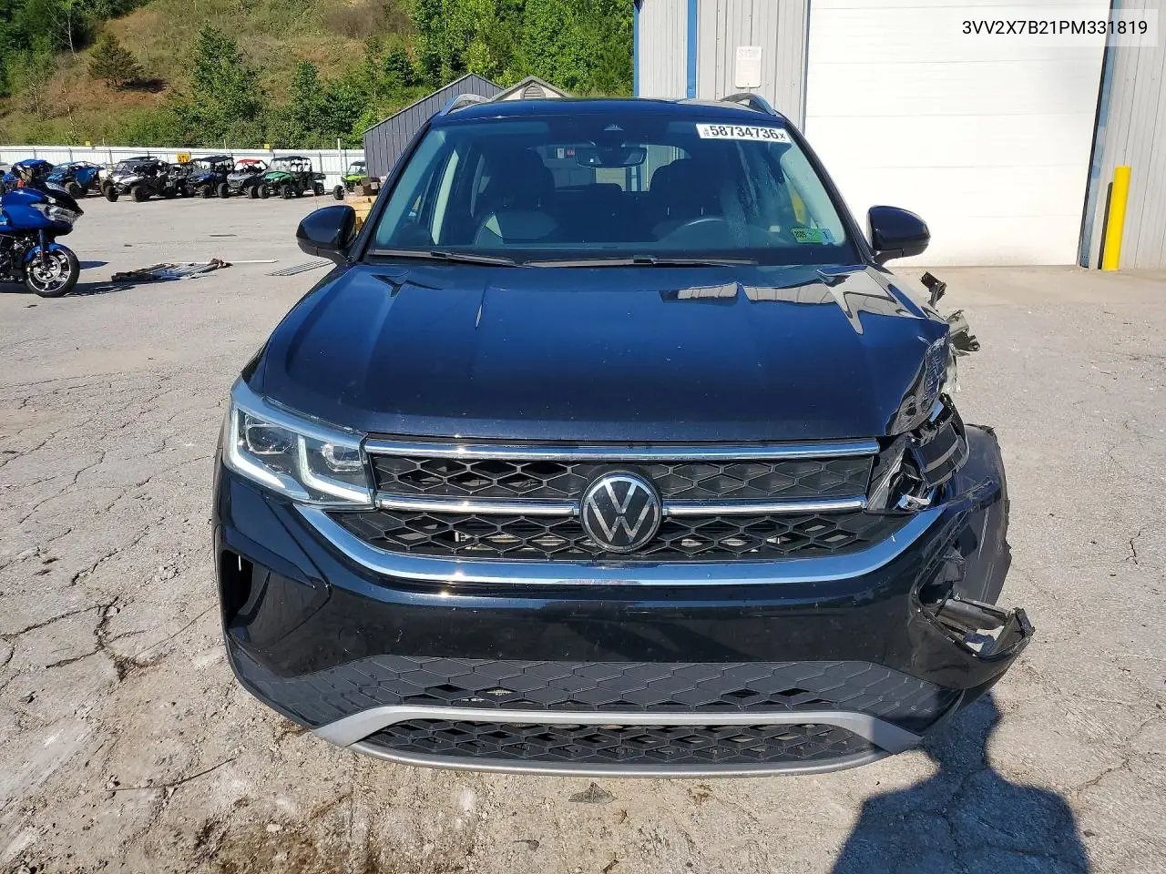 2023 Volkswagen Taos Sel VIN: 3VV2X7B21PM331819 Lot: 58734736