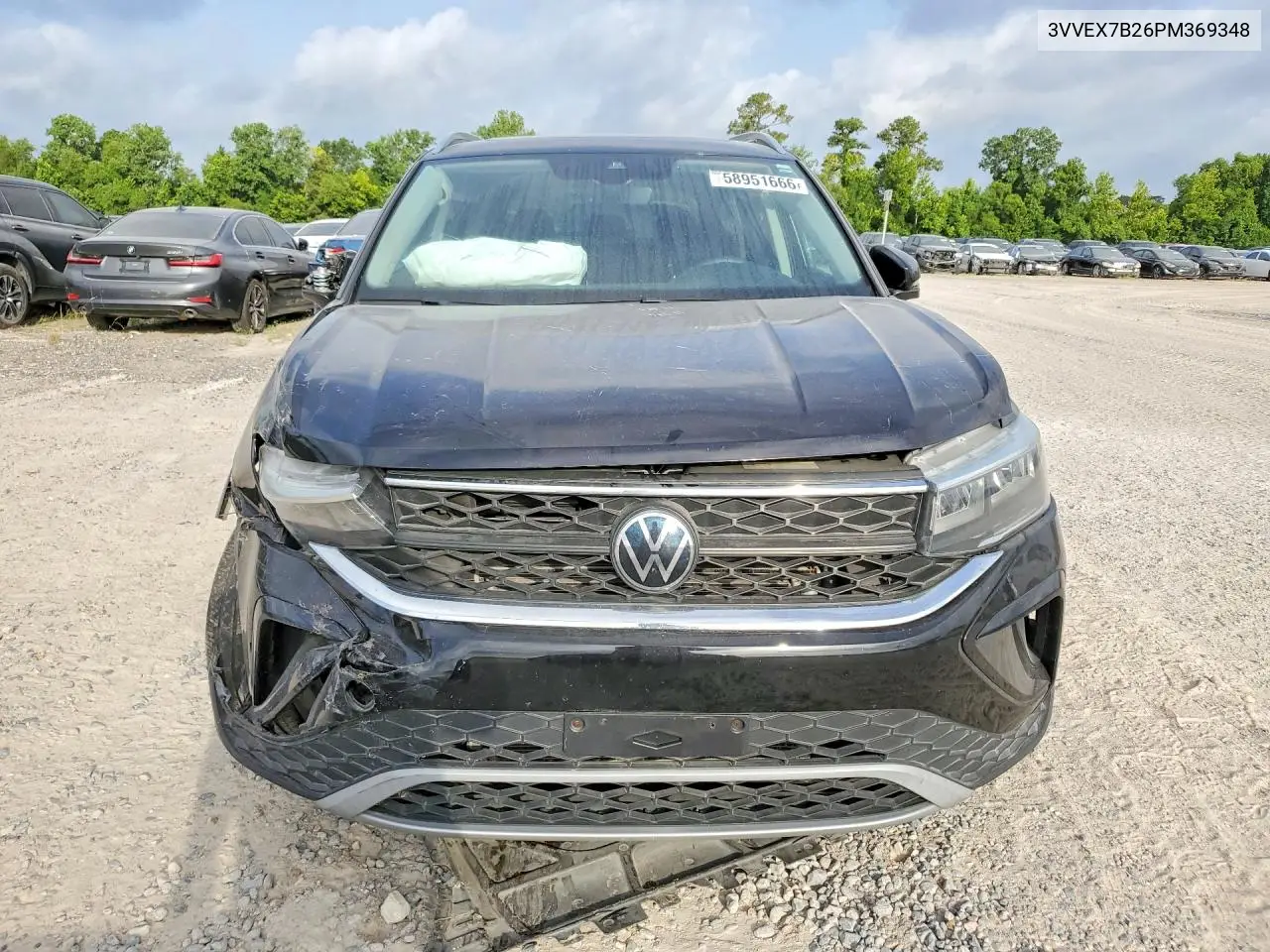 2023 Volkswagen Taos Se VIN: 3VVEX7B26PM369348 Lot: 58951666