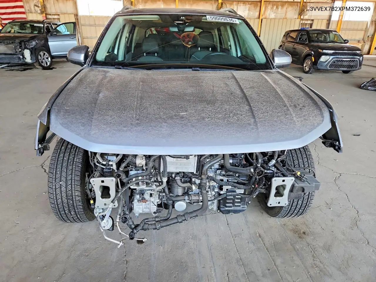 2023 Volkswagen Taos Se VIN: 3VVEX7B2XPM372639 Lot: 59009836