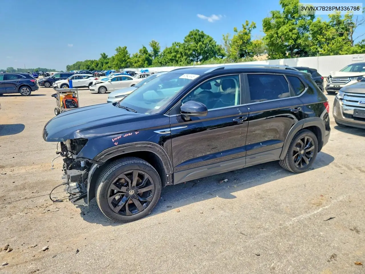 2023 Volkswagen Taos Se VIN: 3VVNX7B28PM336786 Lot: 60642446