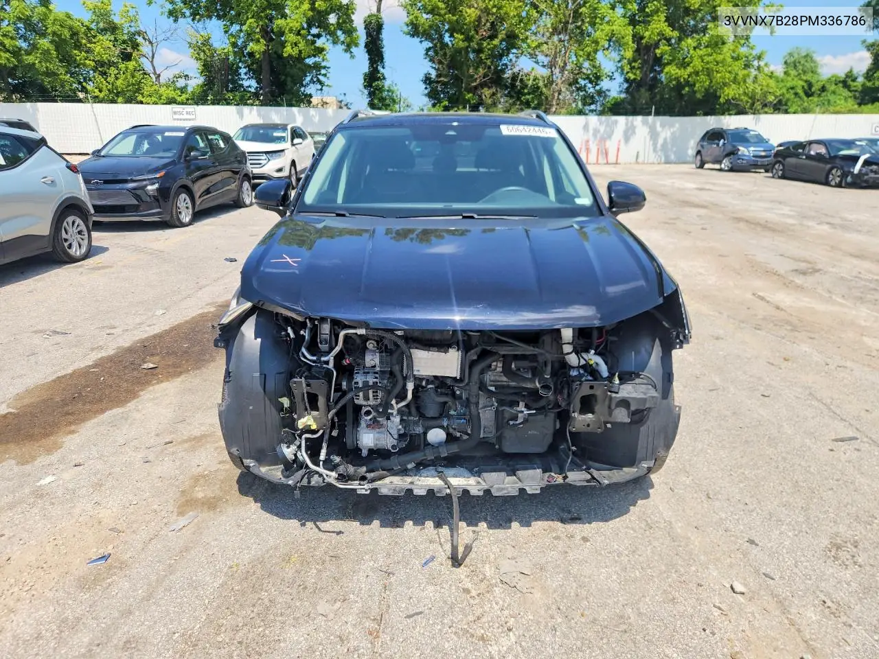 2023 Volkswagen Taos Se VIN: 3VVNX7B28PM336786 Lot: 60642446