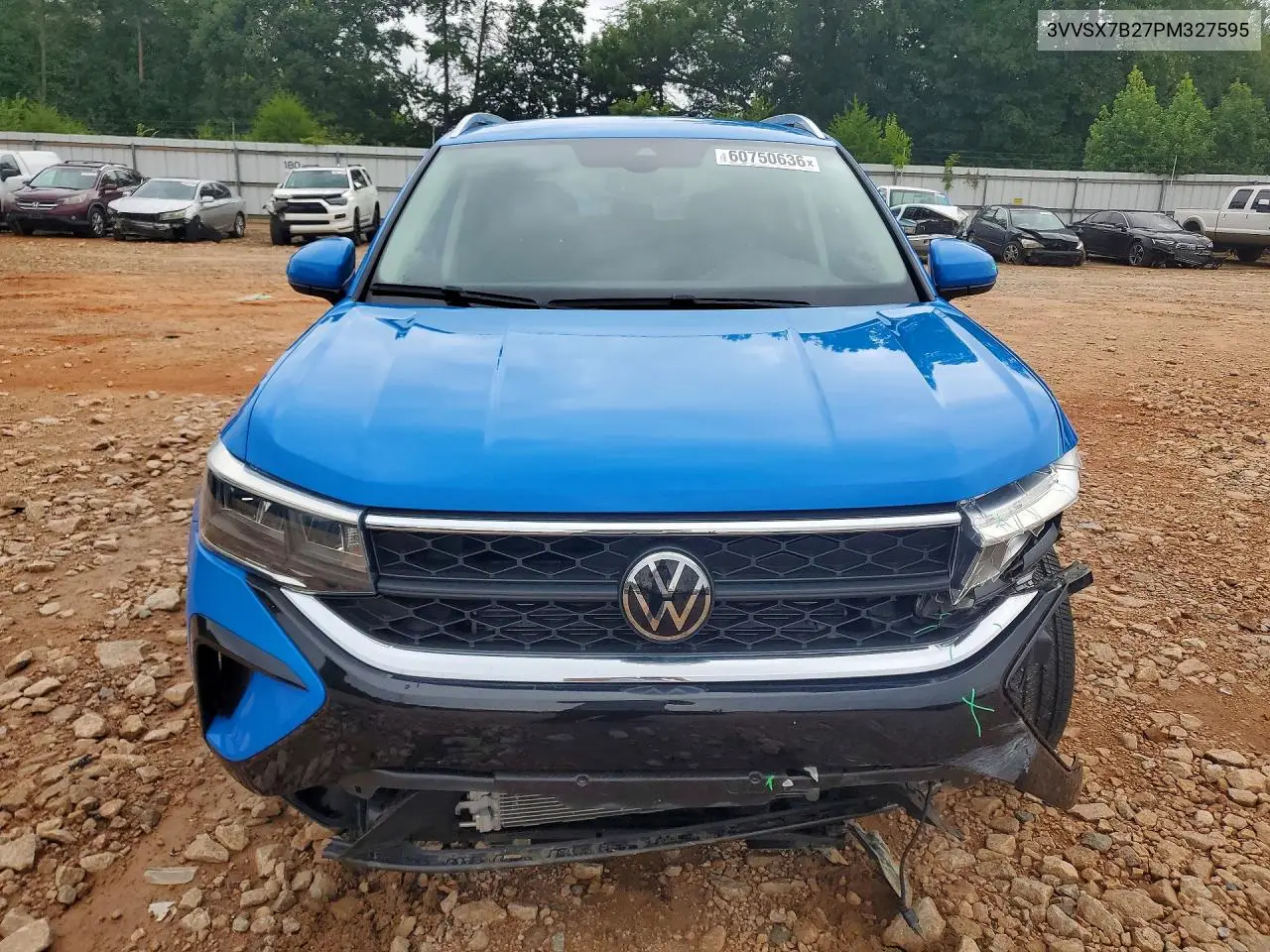 2023 Volkswagen Taos Se VIN: 3VVSX7B27PM327595 Lot: 60750636