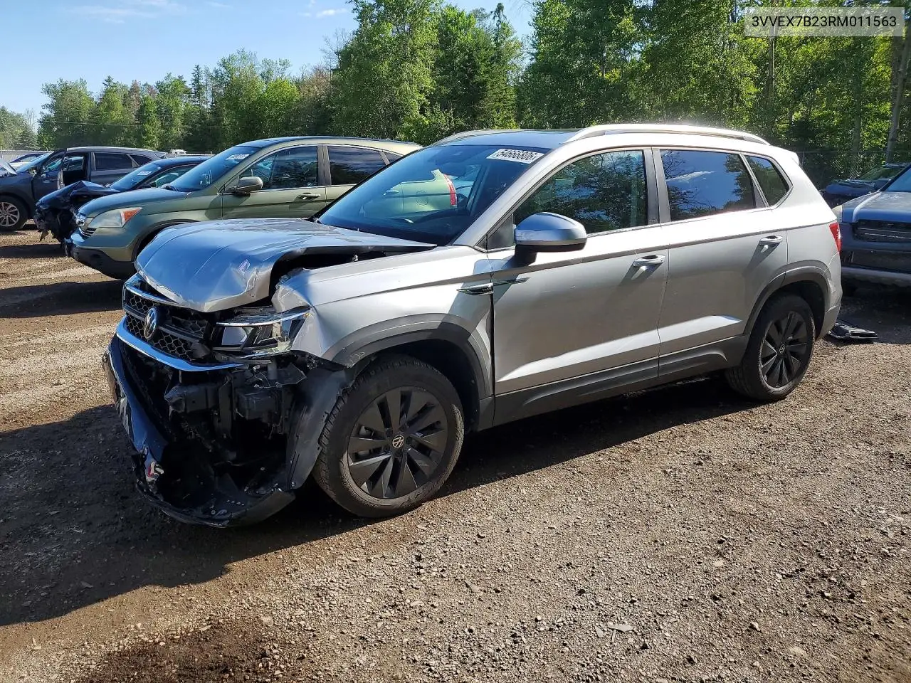 2024 Volkswagen Taos Se VIN: 3VVEX7B23RM011563 Lot: 54666806