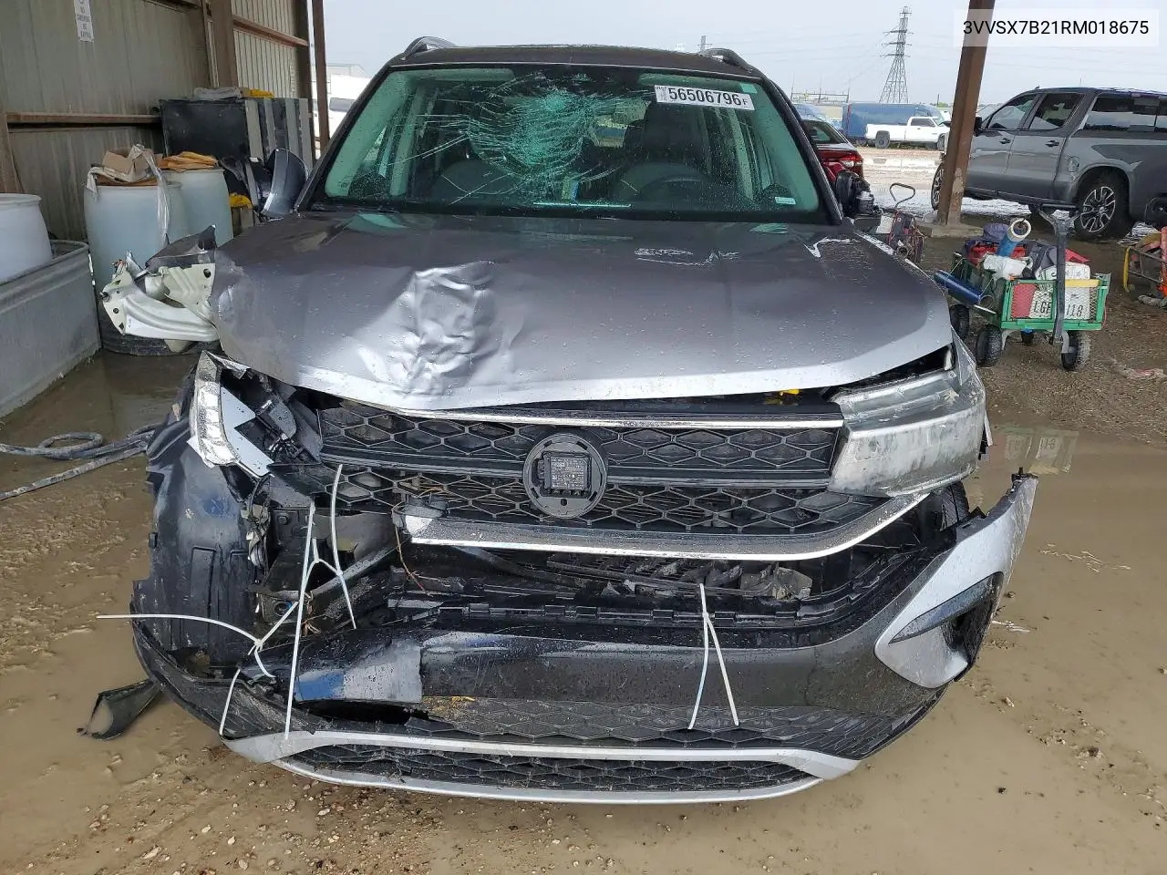 2024 Volkswagen Taos Se VIN: 3VVSX7B21RM018675 Lot: 56506796
