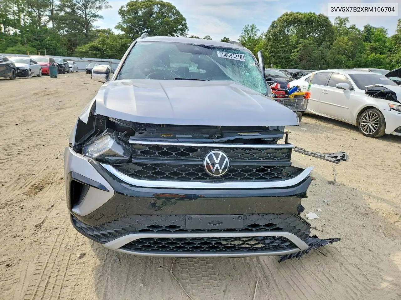 2024 Volkswagen Taos S VIN: 3VV5X7B2XRM106704 Lot: 56894216