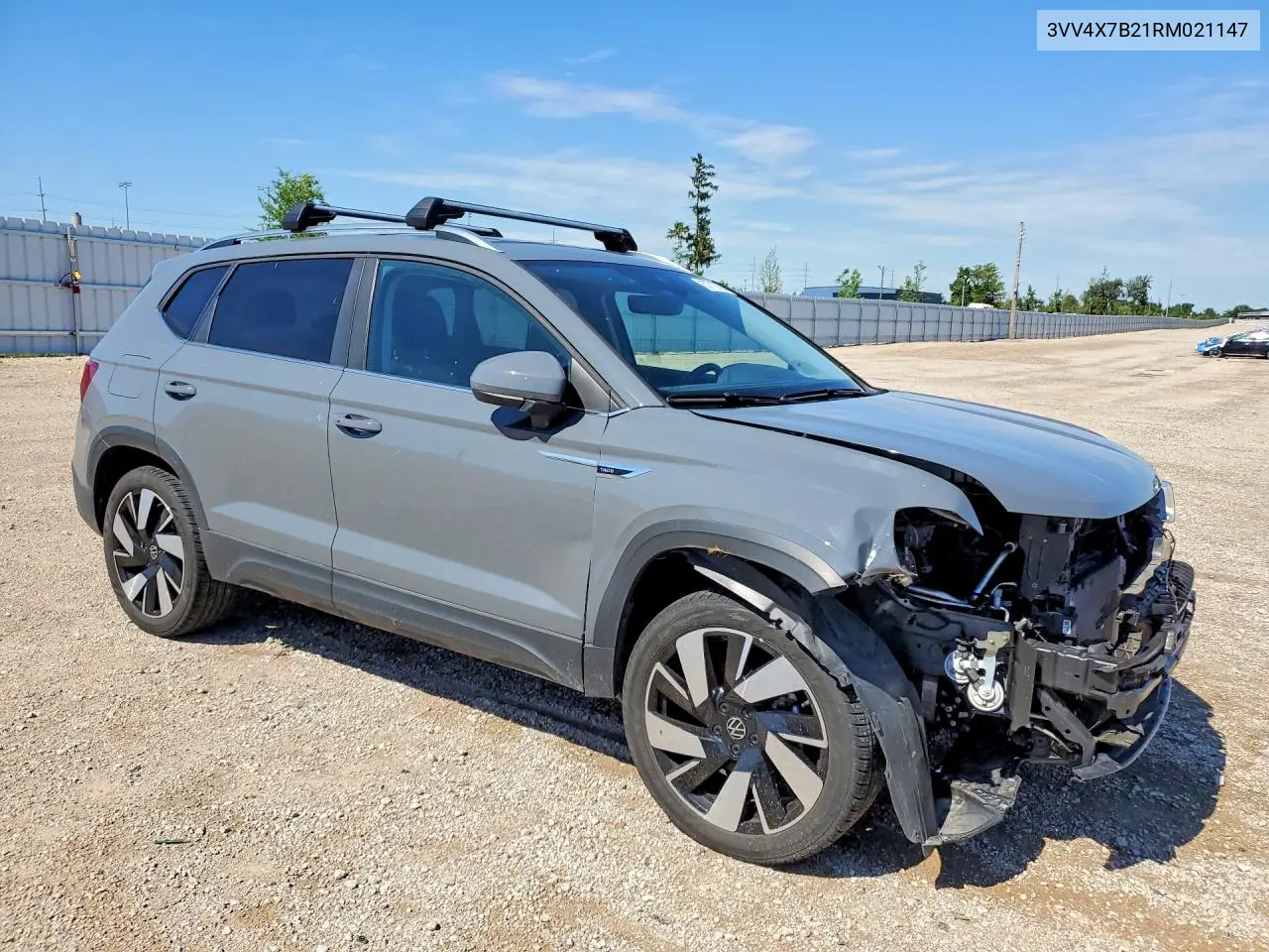 2024 Volkswagen Taos Sel VIN: 3VV4X7B21RM021147 Lot: 57717476