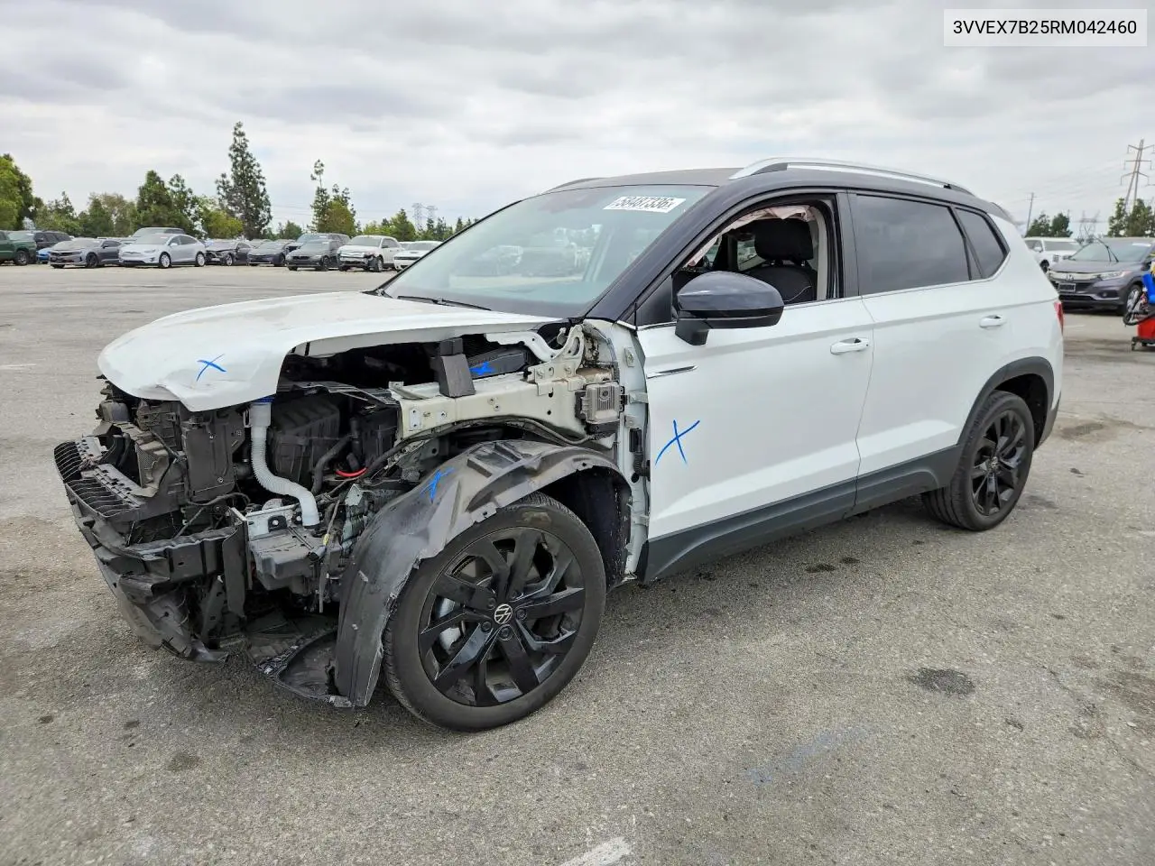 2024 Volkswagen Taos Se VIN: 3VVEX7B25RM042460 Lot: 58487336