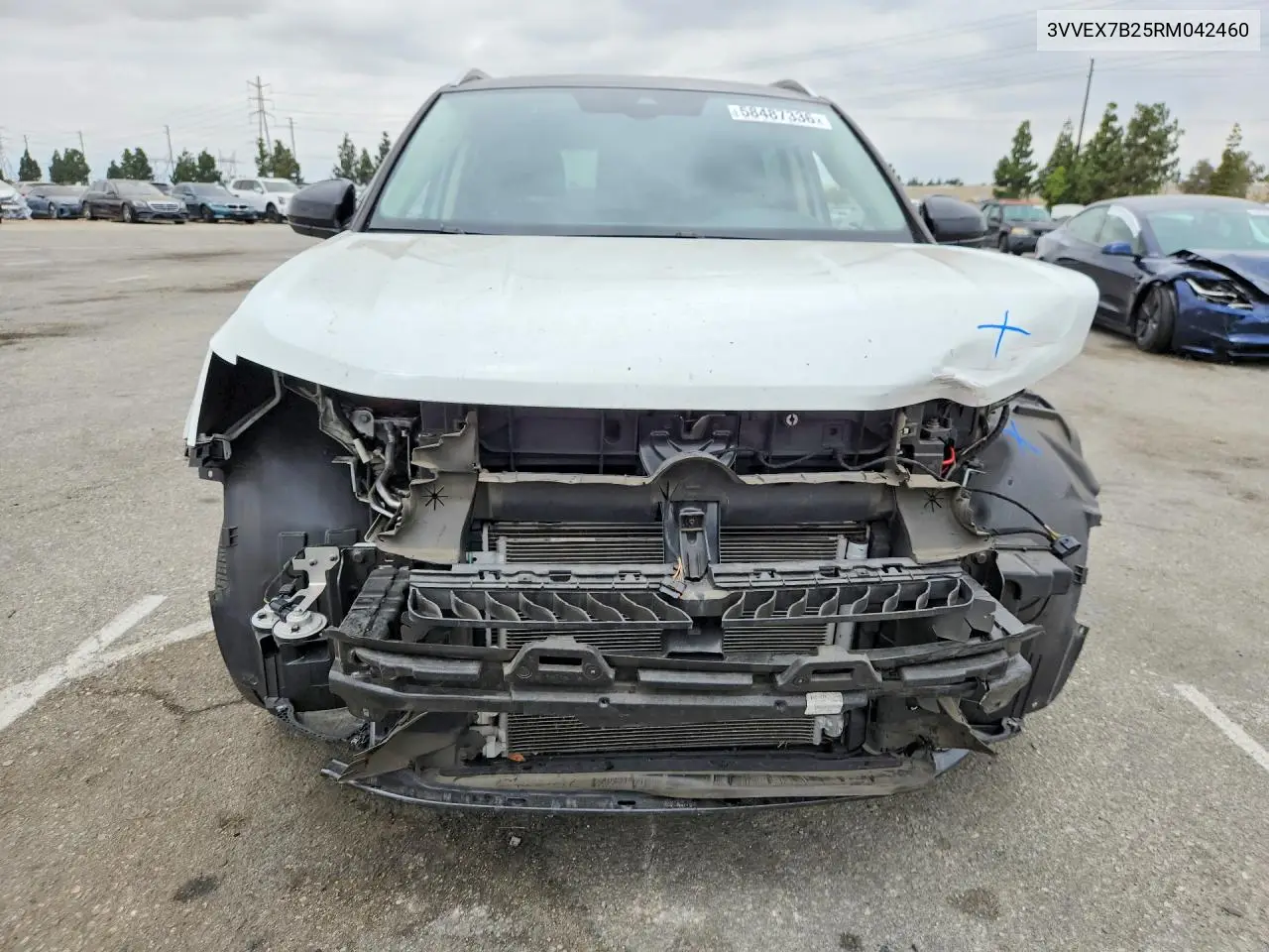 2024 Volkswagen Taos Se VIN: 3VVEX7B25RM042460 Lot: 58487336
