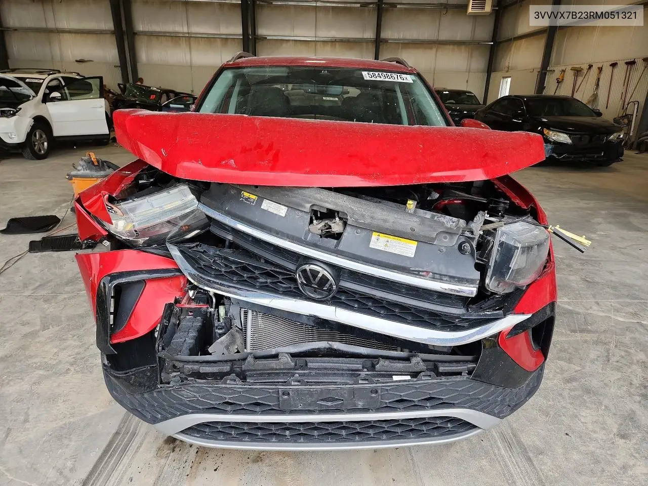 2024 Volkswagen Taos Se VIN: 3VVVX7B23RM051321 Lot: 58498676