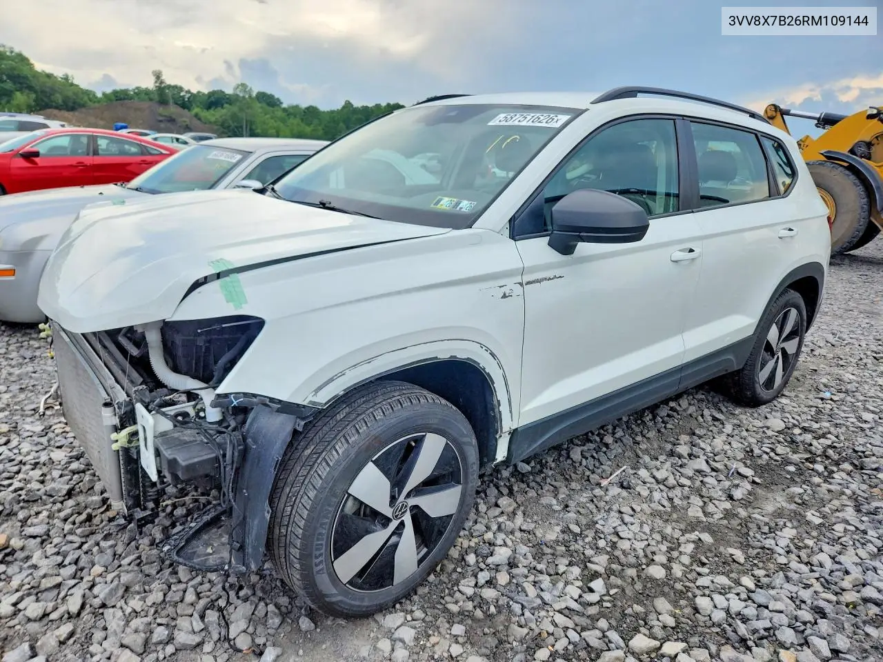 2024 Volkswagen Taos S VIN: 3VV8X7B26RM109144 Lot: 58751626