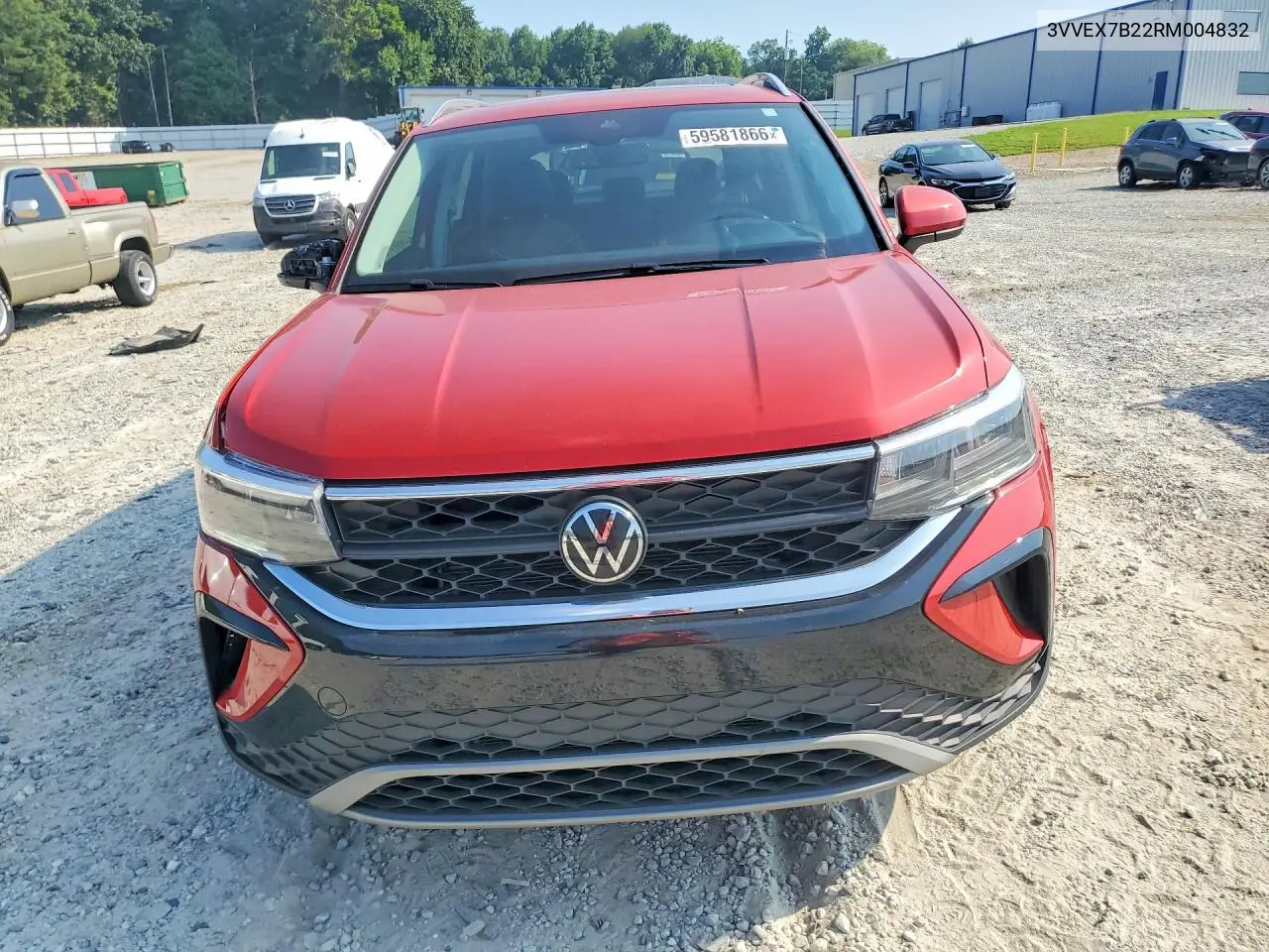 2024 Volkswagen Taos Se VIN: 3VVEX7B22RM004832 Lot: 59581866