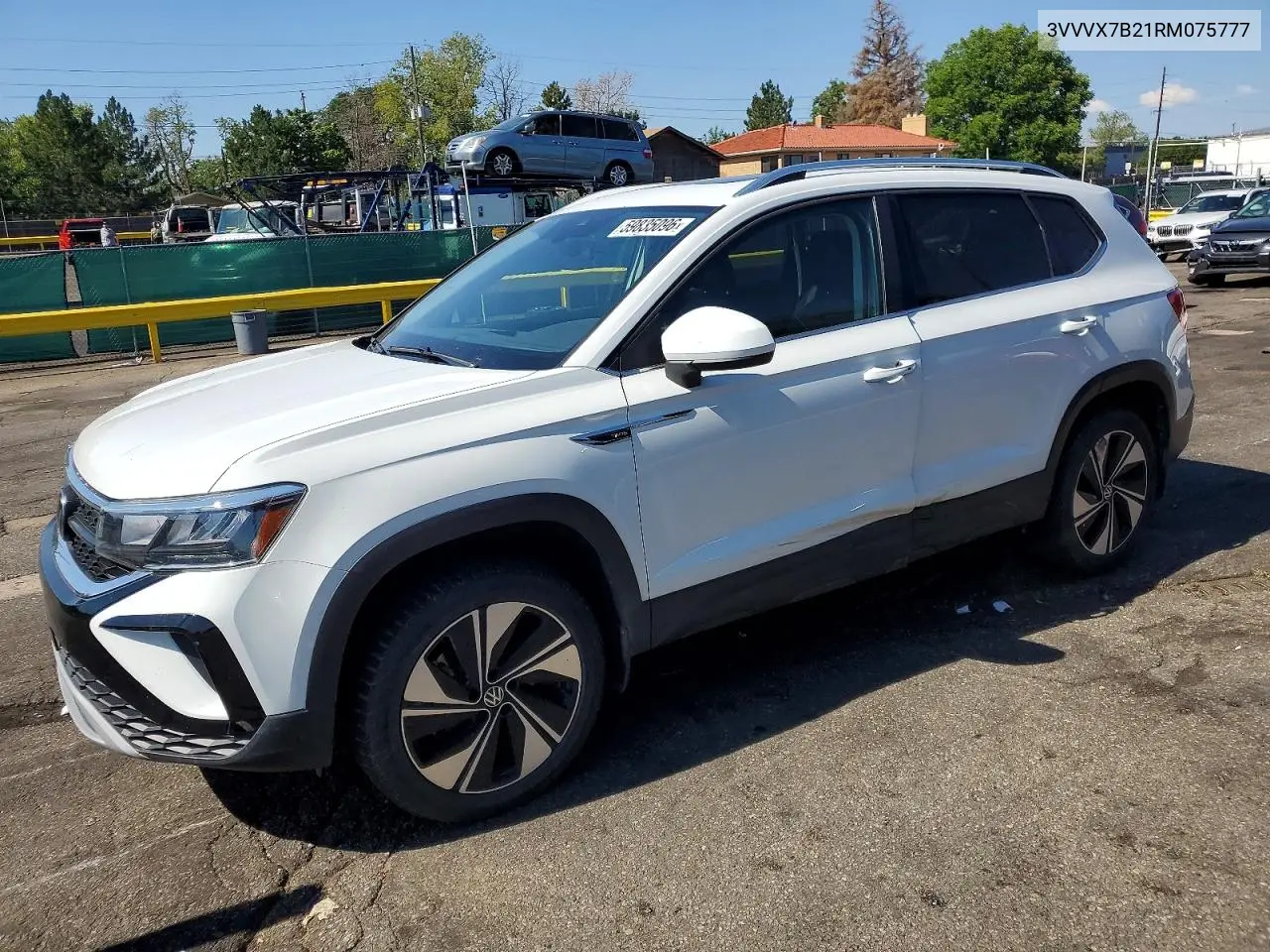 2024 Volkswagen Taos Se VIN: 3VVVX7B21RM075777 Lot: 59835096