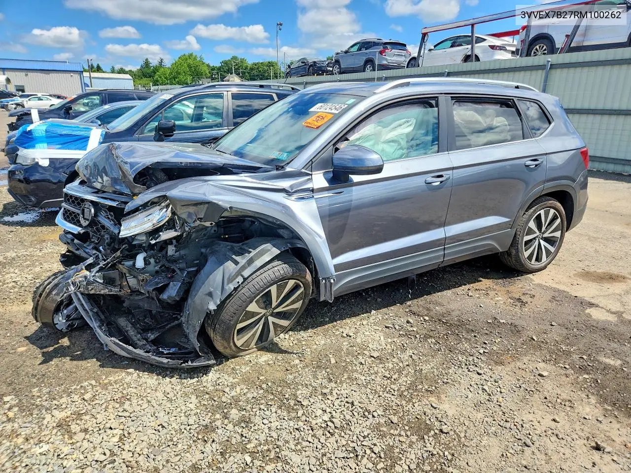 2024 Volkswagen Taos Se VIN: 3VVEX7B27RM100262 Lot: 60124546