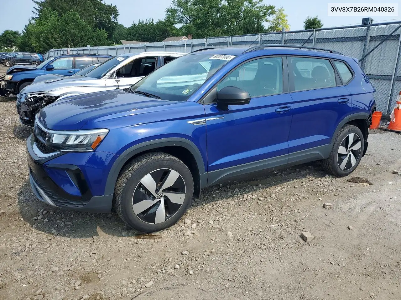 2024 Volkswagen Taos S VIN: 3VV8X7B26RM040326 Lot: 60807086