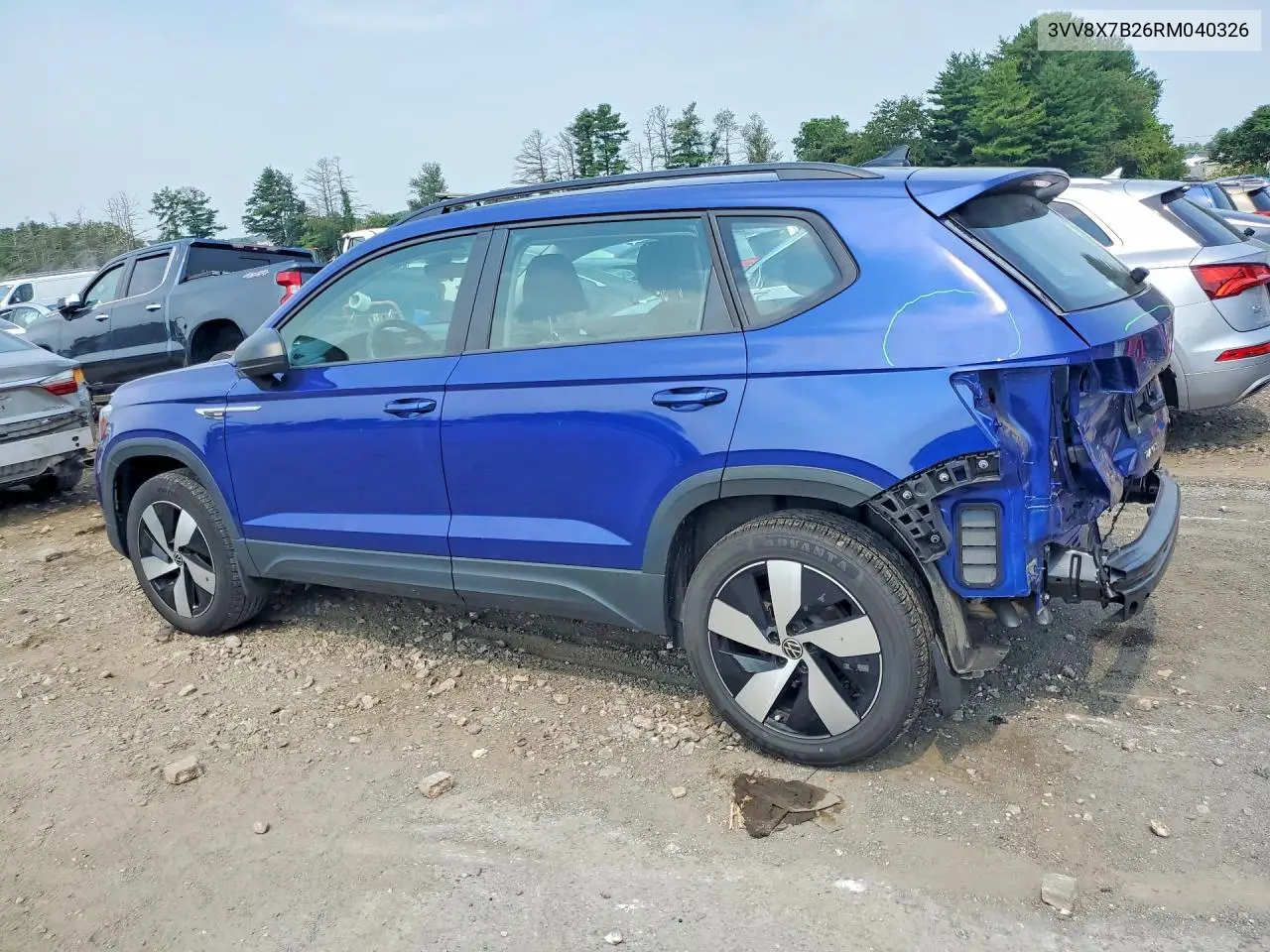 2024 Volkswagen Taos S VIN: 3VV8X7B26RM040326 Lot: 60807086