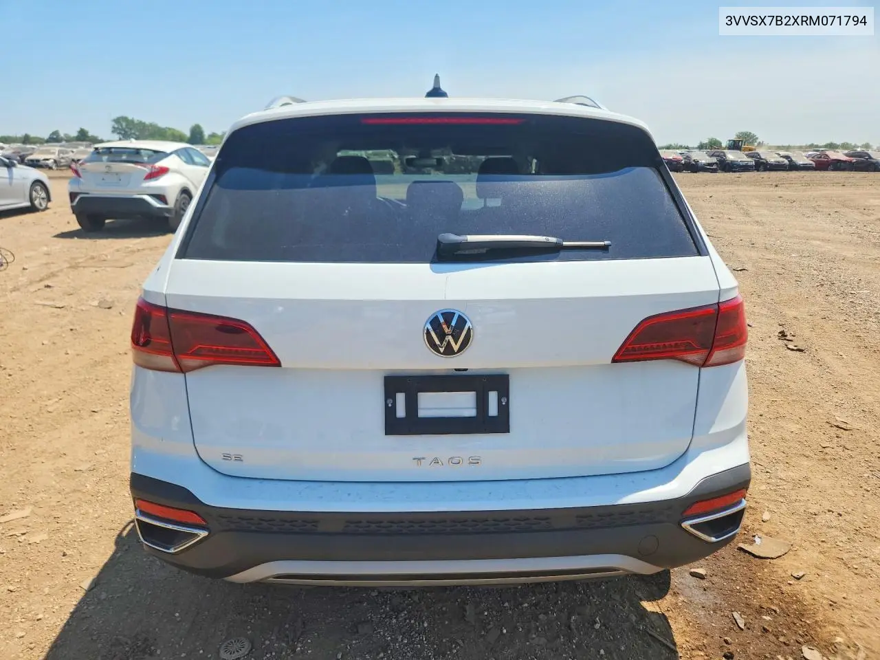 2024 Volkswagen Taos Se VIN: 3VVSX7B2XRM071794 Lot: 60888356