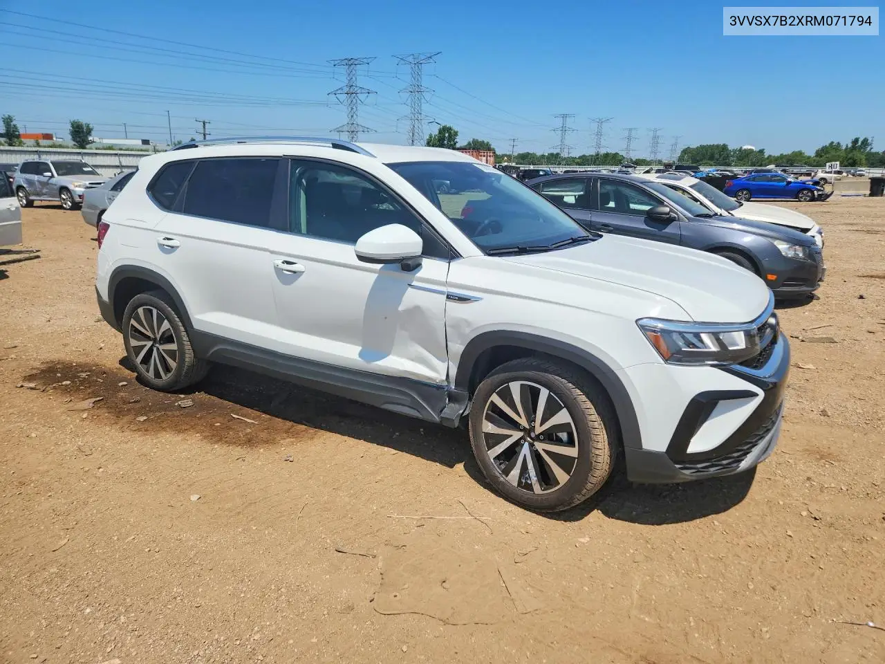 2024 Volkswagen Taos Se VIN: 3VVSX7B2XRM071794 Lot: 60888356
