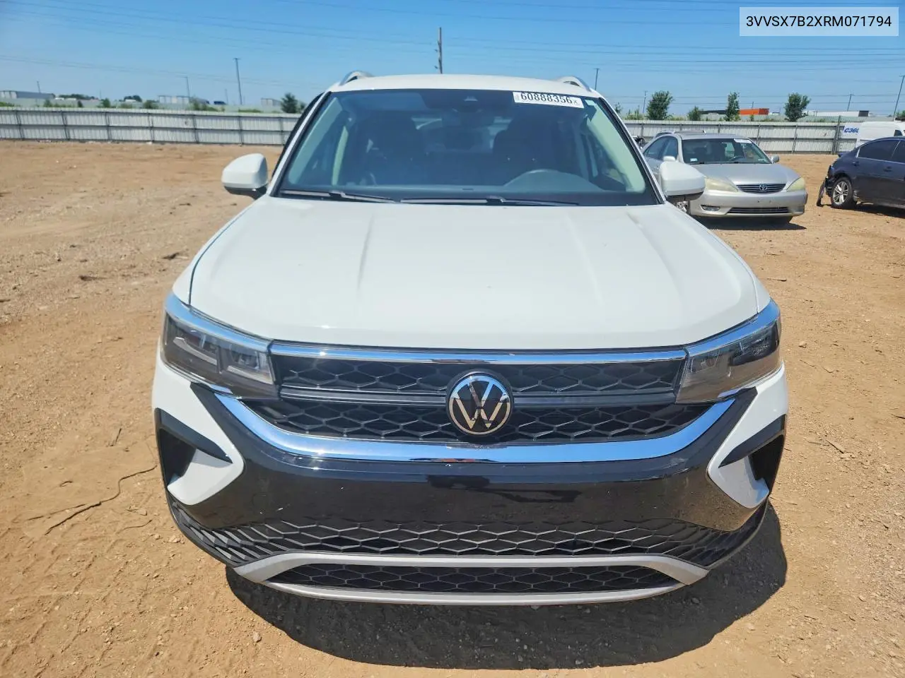 2024 Volkswagen Taos Se VIN: 3VVSX7B2XRM071794 Lot: 60888356