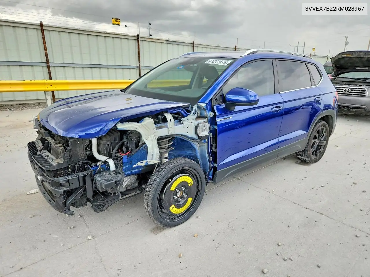 2024 Volkswagen Taos Se VIN: 3VVEX7B22RM028967 Lot: 61011576