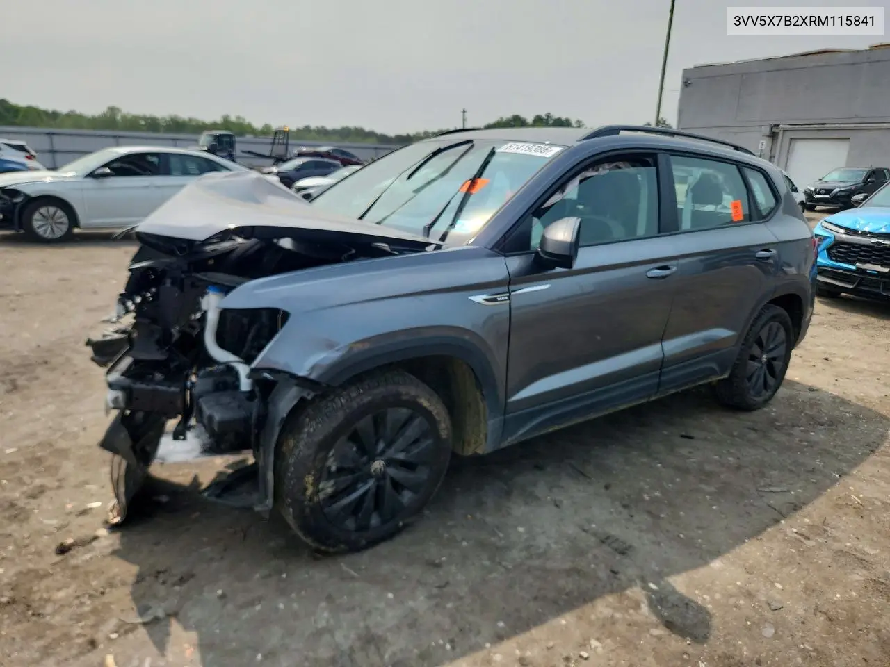 2024 Volkswagen Taos S VIN: 3VV5X7B2XRM115841 Lot: 61419386