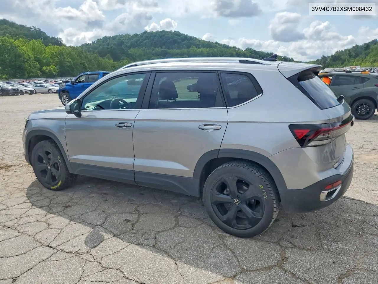 2025 Volkswagen Taos Sel VIN: 3VV4C7B2XSM008432 Lot: 56758836