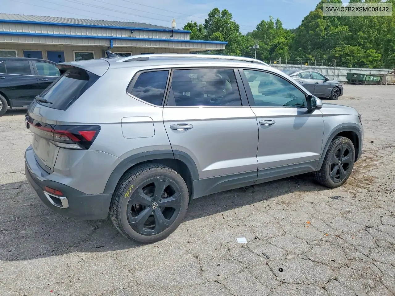 2025 Volkswagen Taos Sel VIN: 3VV4C7B2XSM008432 Lot: 56758836