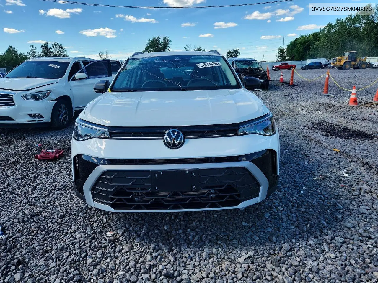 2025 Volkswagen Taos S VIN: 3VV8C7B27SM048873 Lot: 57574406