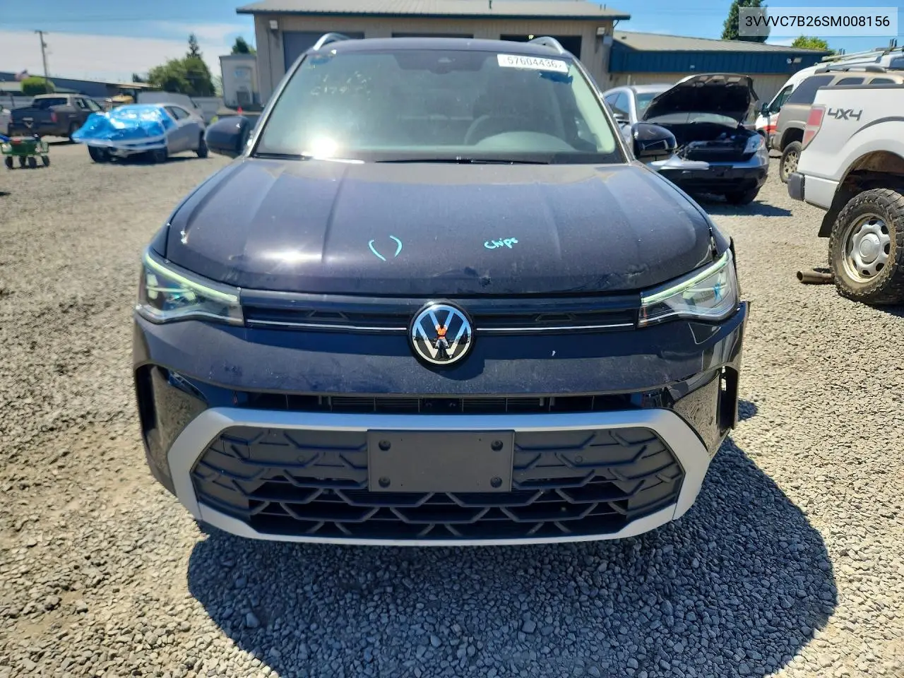 2025 Volkswagen Taos Se VIN: 3VVVC7B26SM008156 Lot: 57604436