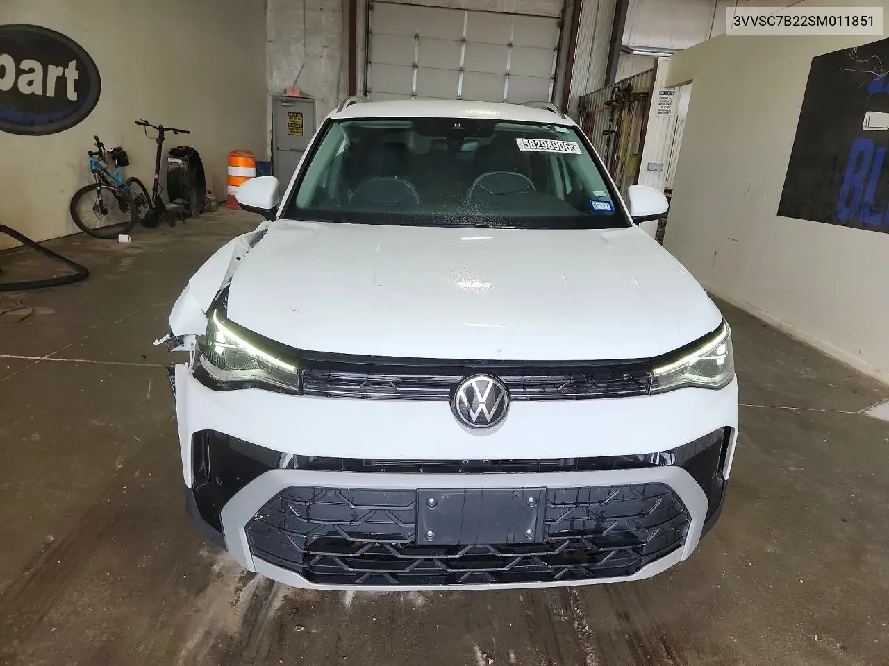 2025 Volkswagen Taos Se VIN: 3VVSC7B22SM011851 Lot: 58298906