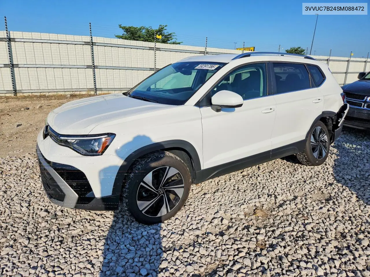 2025 Volkswagen Taos Se VIN: 3VVUC7B24SM088472 Lot: 59291786