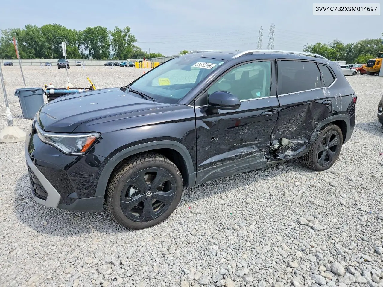 2025 Volkswagen Taos Sel VIN: 3VV4C7B2XSM014697 Lot: 61712386