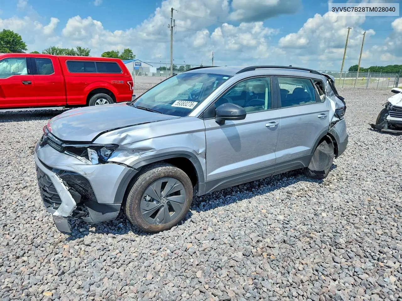 2026 Volkswagen Taos S VIN: 3VV5C7B28TM028040 Lot: 59383276