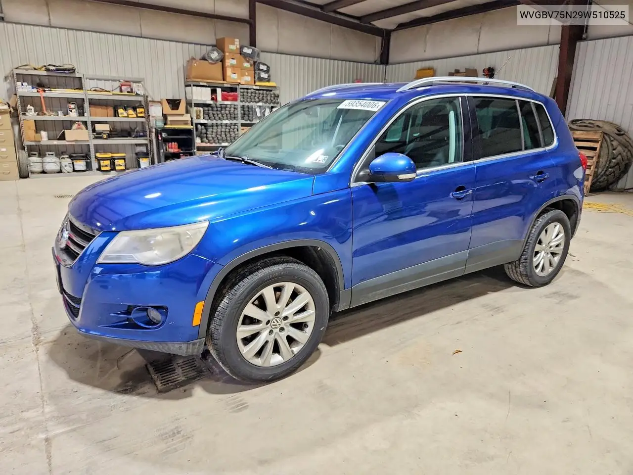 2009 Volkswagen Tiguan Se VIN: WVGBV75N29W510525 Lot: 59354006