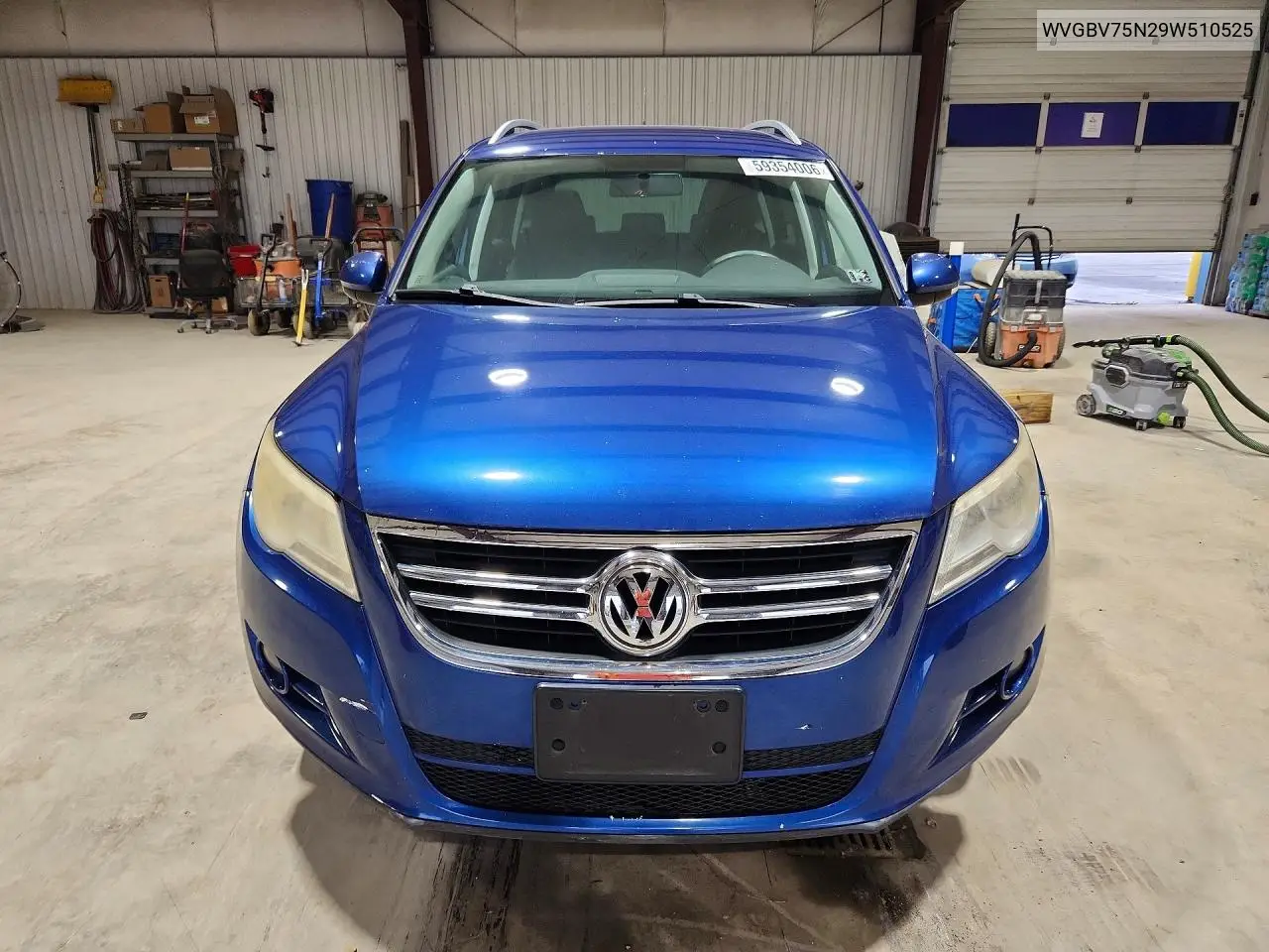 2009 Volkswagen Tiguan Se VIN: WVGBV75N29W510525 Lot: 59354006