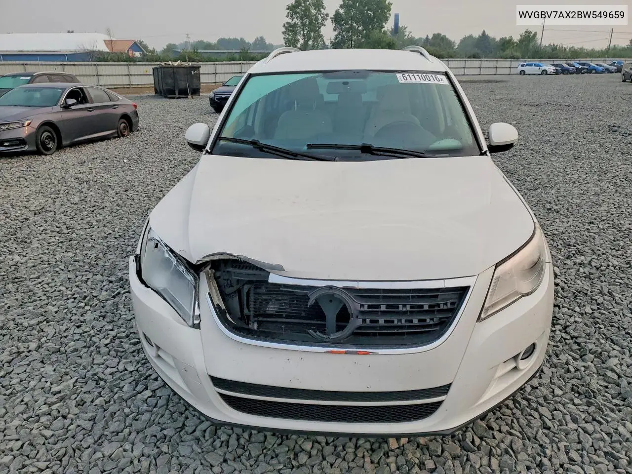 2011 Volkswagen Tiguan S/Se/Sel VIN: WVGBV7AX2BW549659 Lot: 61110016