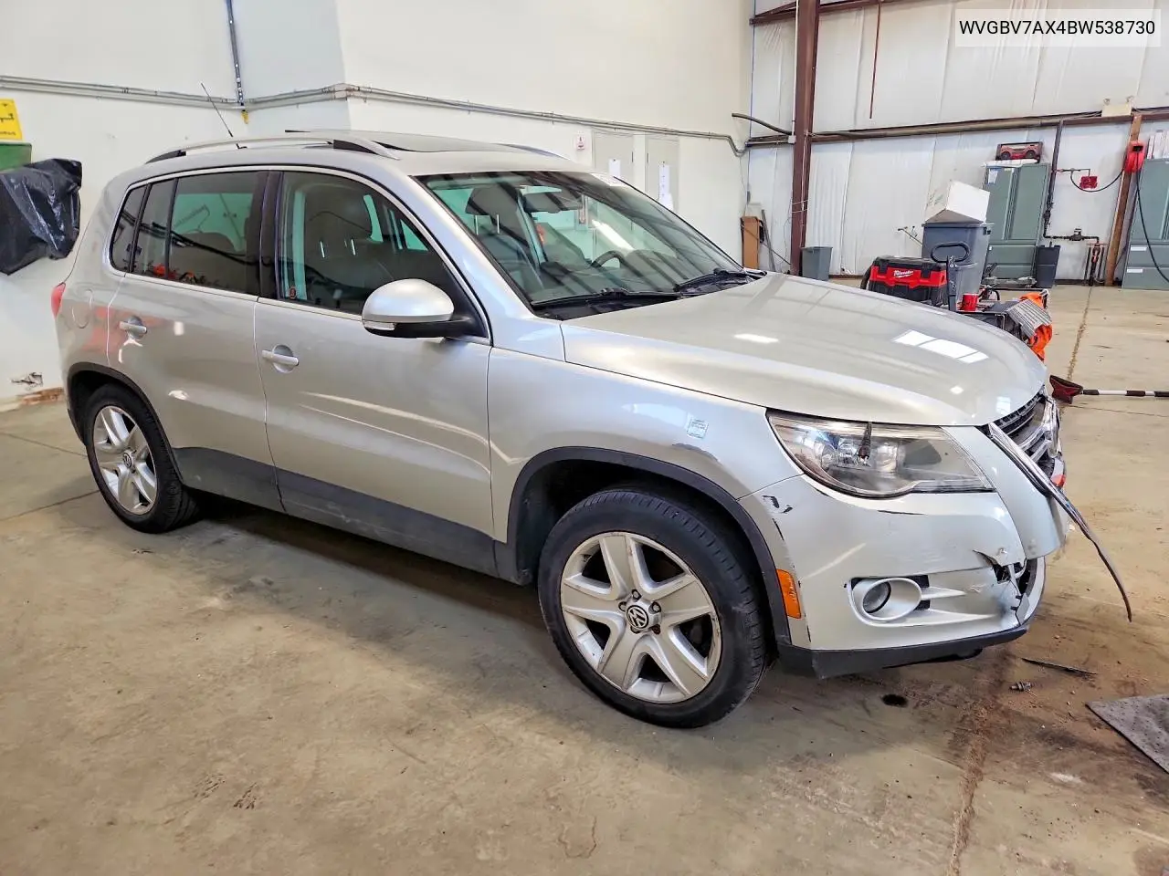 2011 Volkswagen Tiguan S VIN: WVGBV7AX4BW538730 Lot: 61229996
