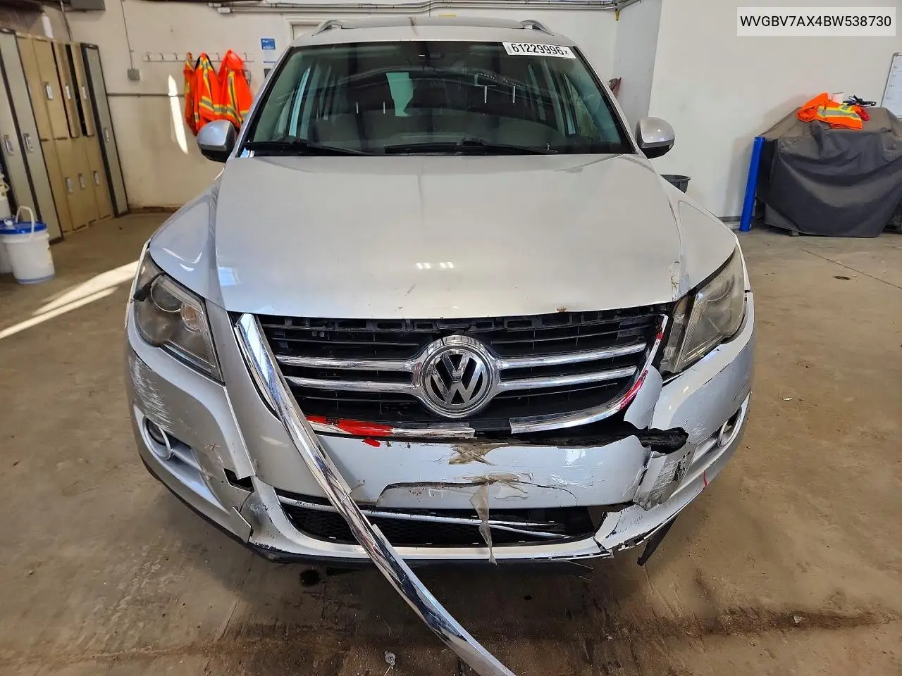 2011 Volkswagen Tiguan S VIN: WVGBV7AX4BW538730 Lot: 61229996