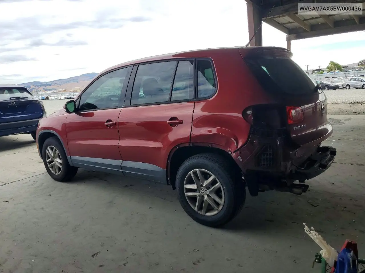 2011 Volkswagen Tiguan S VIN: WVGAV7AX5BW000436 Lot: 61730646