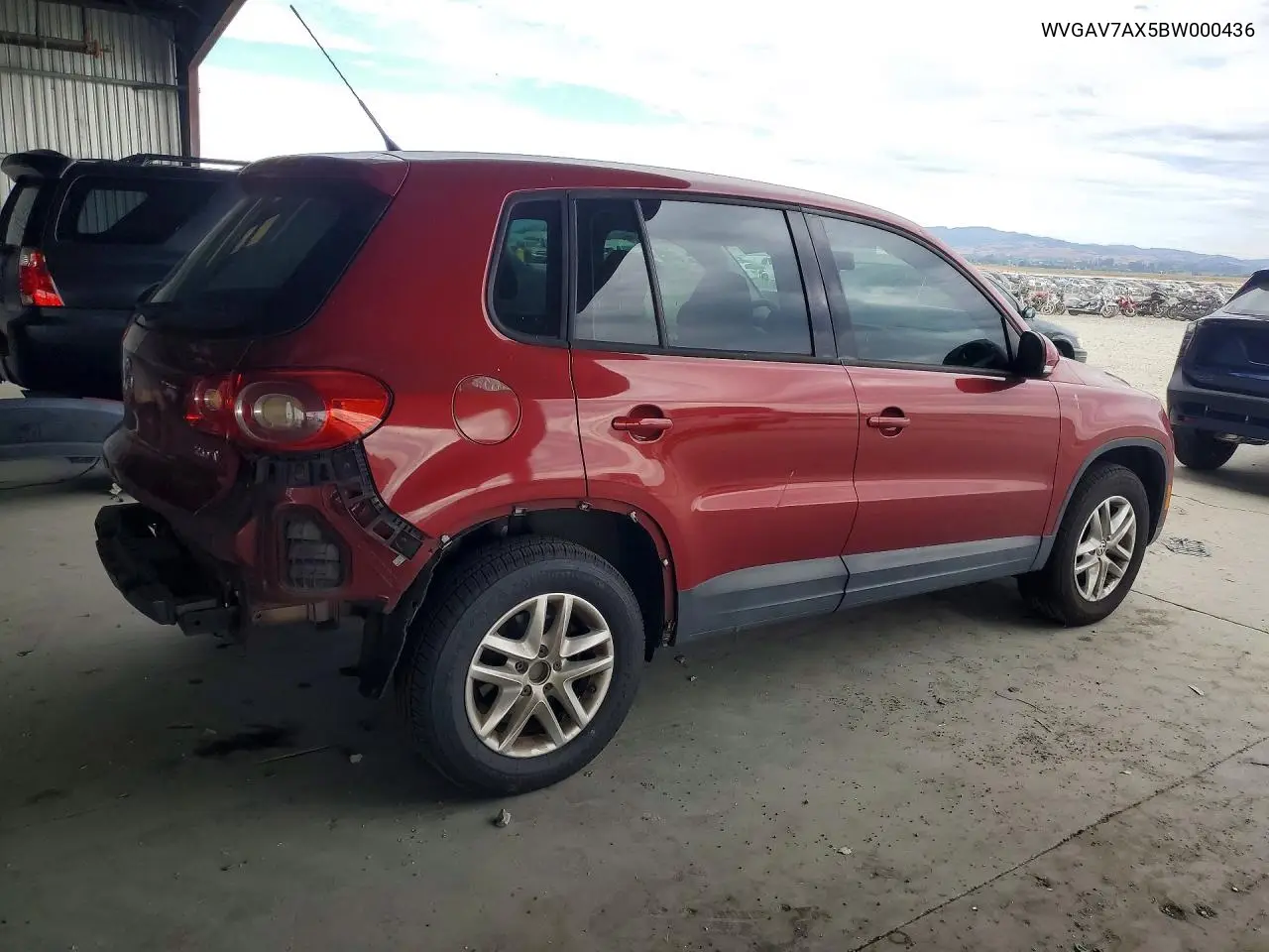 2011 Volkswagen Tiguan S VIN: WVGAV7AX5BW000436 Lot: 61730646