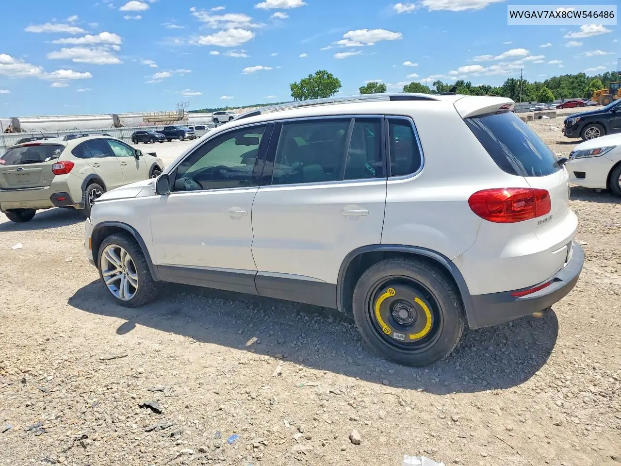 2012 Volkswagen Tiguan S VIN: WVGAV7AX8CW546486 Lot: 57558426