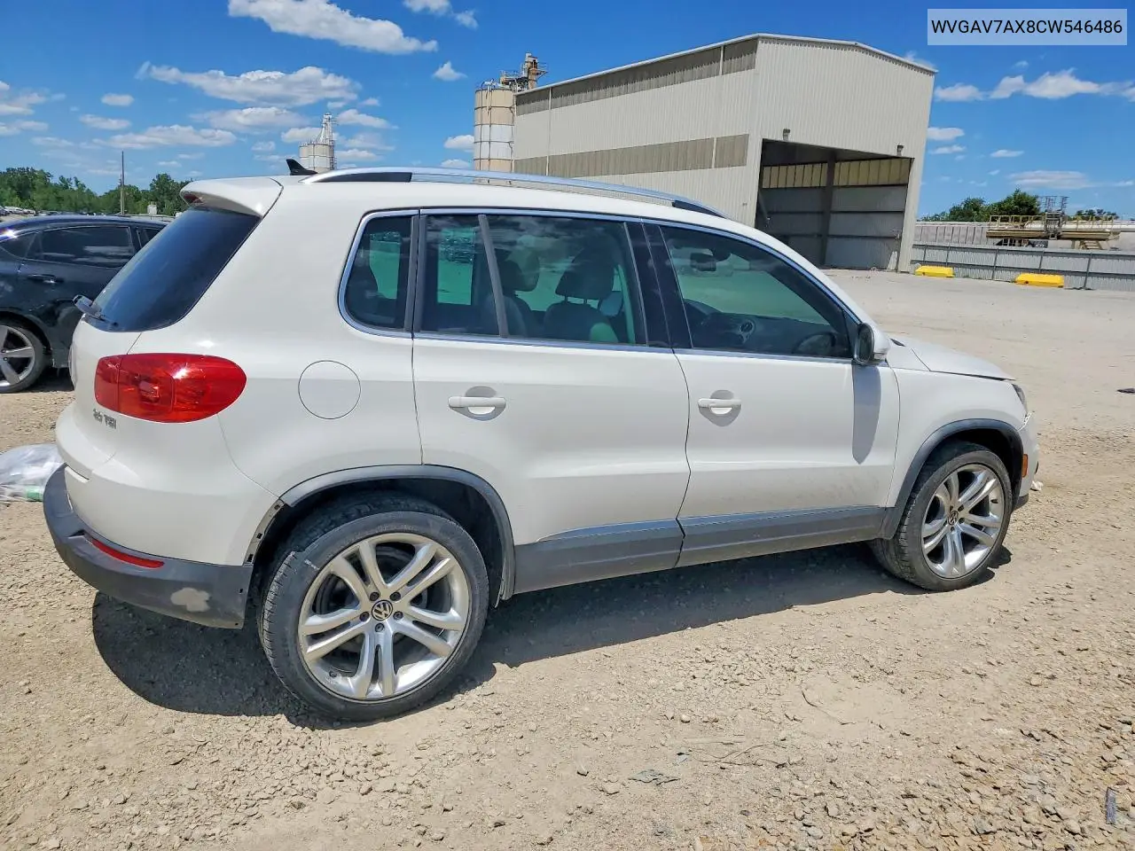 2012 Volkswagen Tiguan S VIN: WVGAV7AX8CW546486 Lot: 57558426
