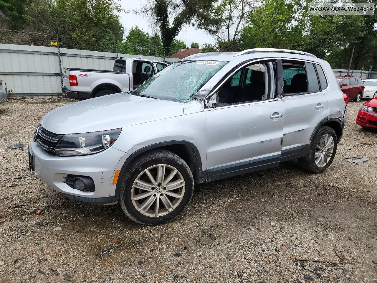 2012 Volkswagen Tiguan S VIN: WVGAV7AX4CW534514 Lot: 59731556