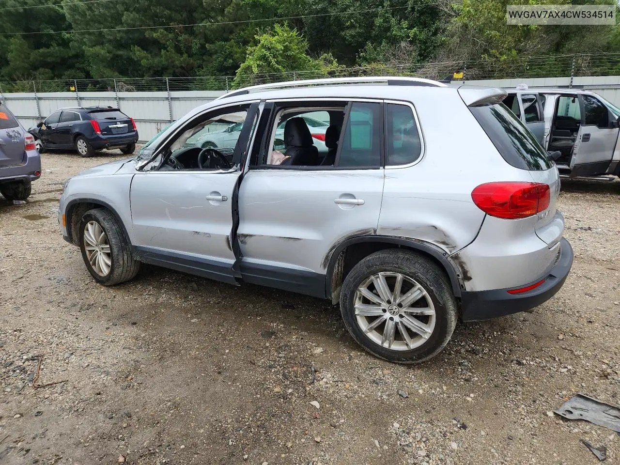 2012 Volkswagen Tiguan S VIN: WVGAV7AX4CW534514 Lot: 59731556