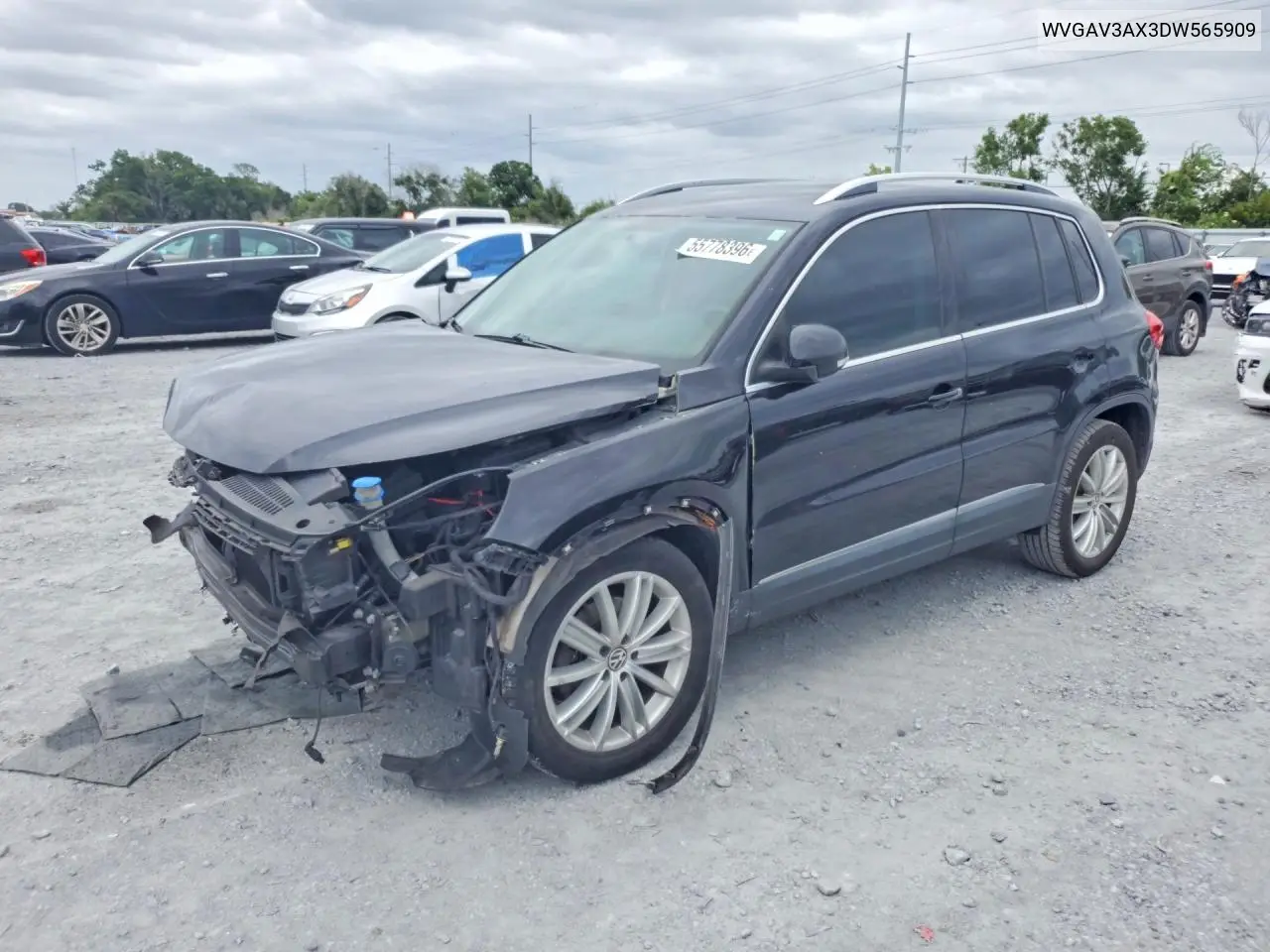 2013 Volkswagen Tiguan S VIN: WVGAV3AX3DW565909 Lot: 55778396