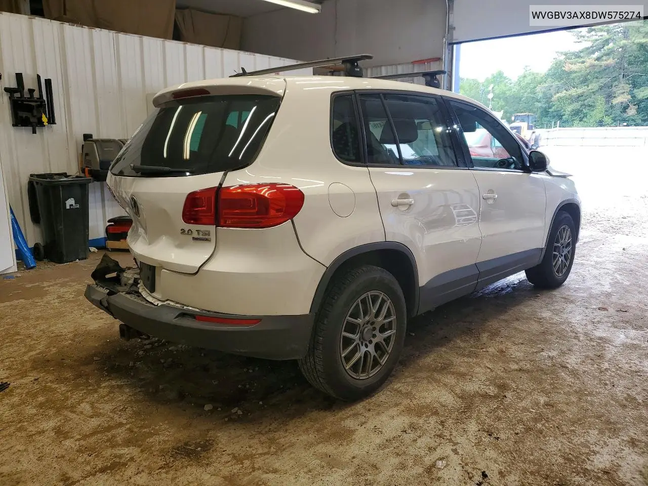 2013 Volkswagen Tiguan S VIN: WVGBV3AX8DW575274 Lot: 59675416